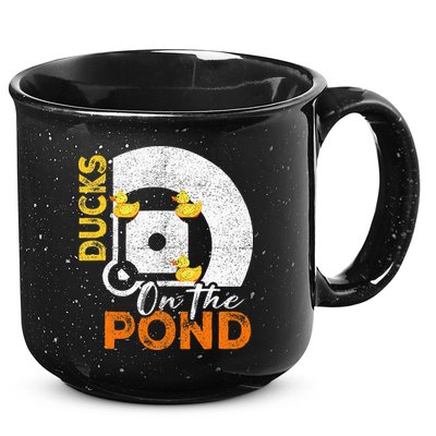 Ducks On The Pond Baseball Field Softball Saying 15oz Campfire Ceramic Mug