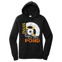 Ducks On The Pond Baseball Field Softball Saying Women's Pullover Hoodie