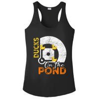 Ducks On The Pond Baseball Field Softball Saying Ladies PosiCharge Competitor Racerback Tank