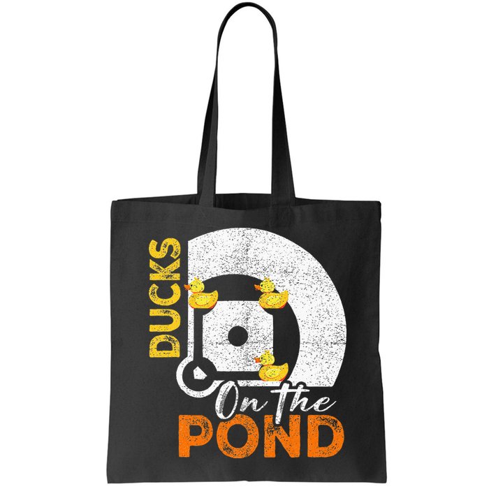 Ducks On The Pond Baseball Field Softball Saying Bag