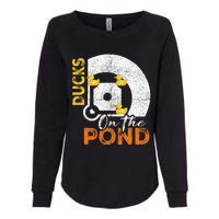 Ducks On The Pond Baseball Field Softball Saying Womens California Wash Sweatshirt