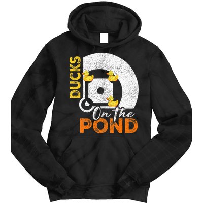 Ducks On The Pond Baseball Field Softball Saying Tie Dye Hoodie