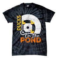 Ducks On The Pond Baseball Field Softball Saying Tie-Dye T-Shirt