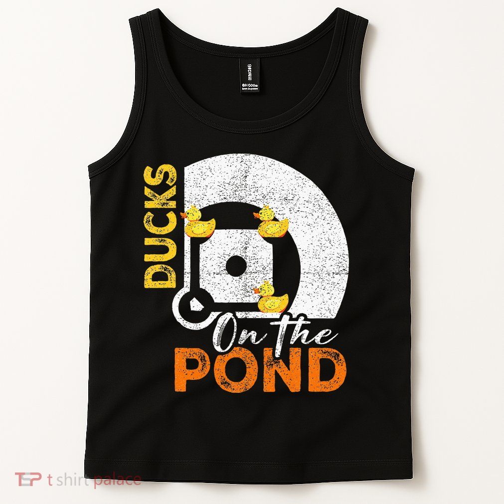 Ducks On The Pond Baseball Field Softball Saying Tank Top