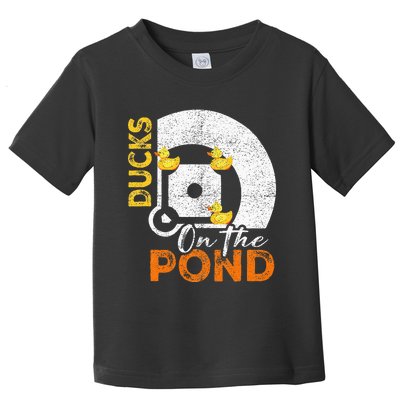 Ducks On The Pond Baseball Field Softball Saying Toddler T-Shirt