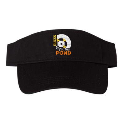 Ducks On The Pond Baseball Field Softball Saying Visor