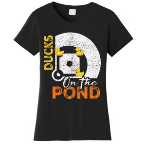 Ducks On The Pond Baseball Field Softball Saying Women's T-Shirt