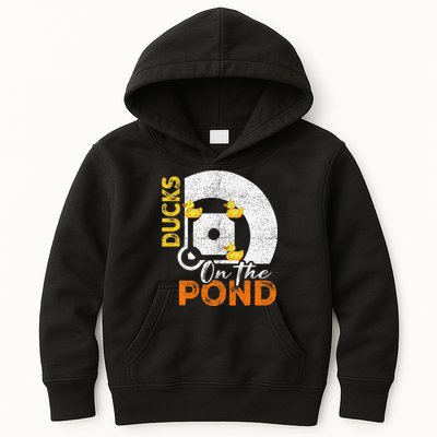 Ducks On The Pond Baseball Field Softball Saying Kids Hoodie