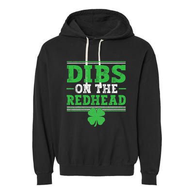 Dibs On The Redhead Garment-Dyed Fleece Hoodie