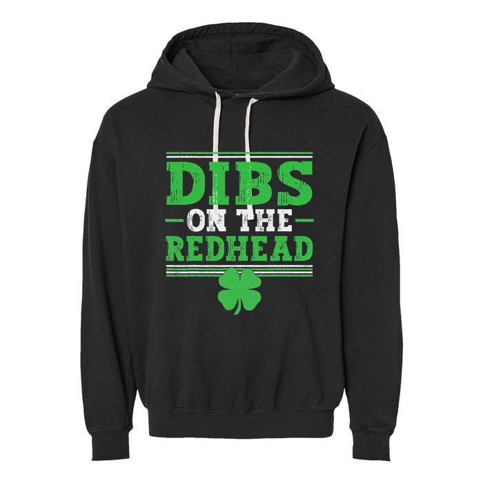 Dibs On The Redhead Garment-Dyed Fleece Hoodie