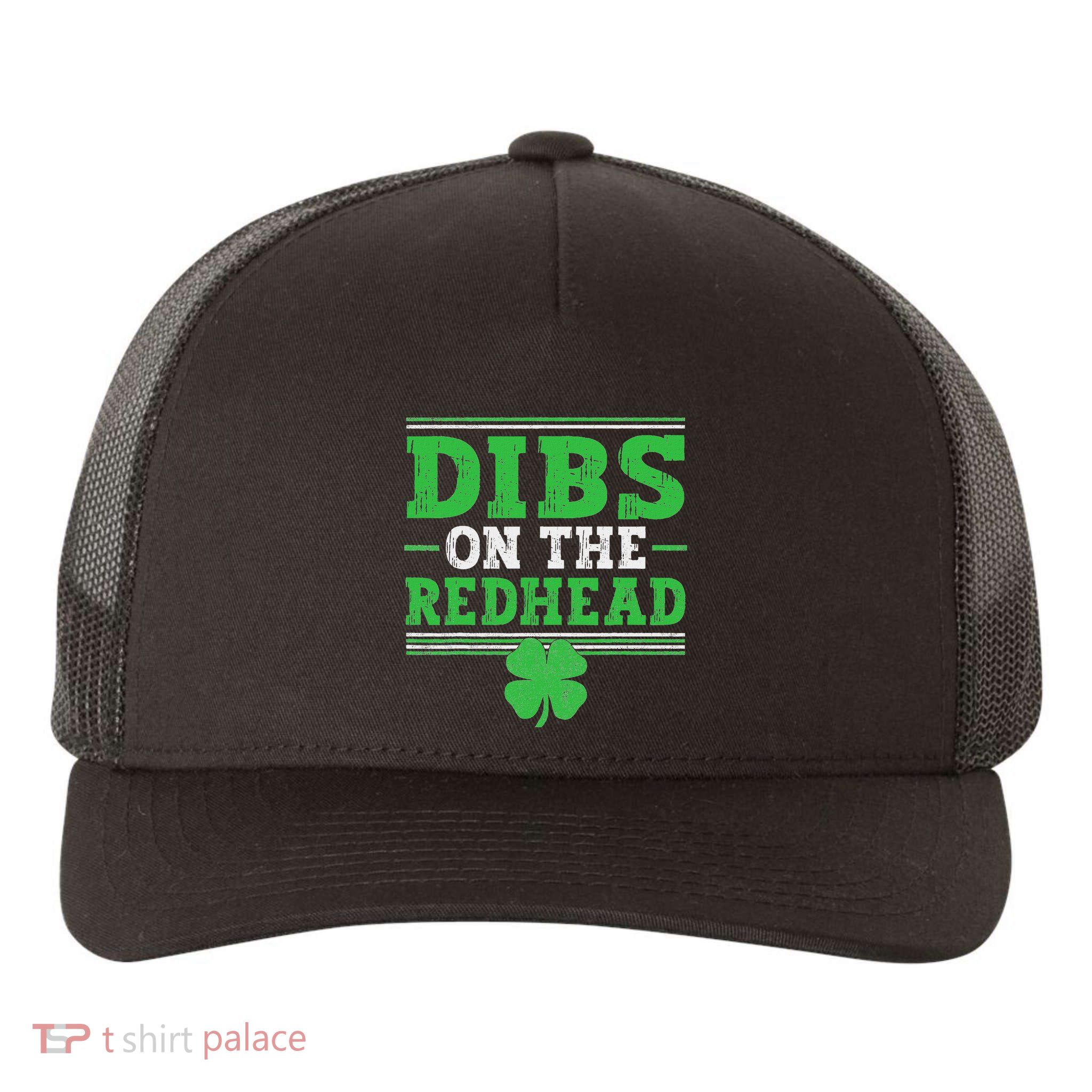 Dibs On The Redhead Yupoong Adult 5-Panel Trucker Hat