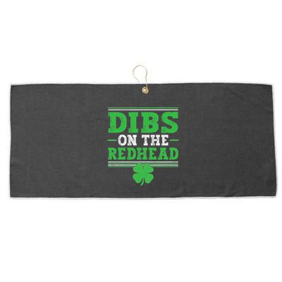 Dibs On The Redhead Large Microfiber Waffle Golf Towel