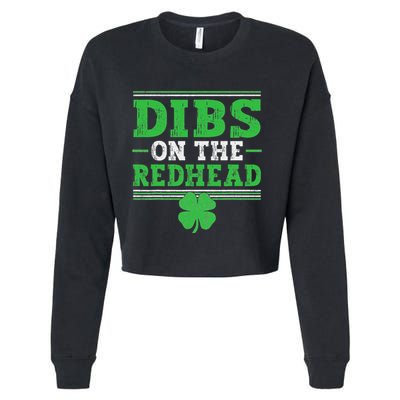 Dibs On The Redhead Cropped Pullover Crew