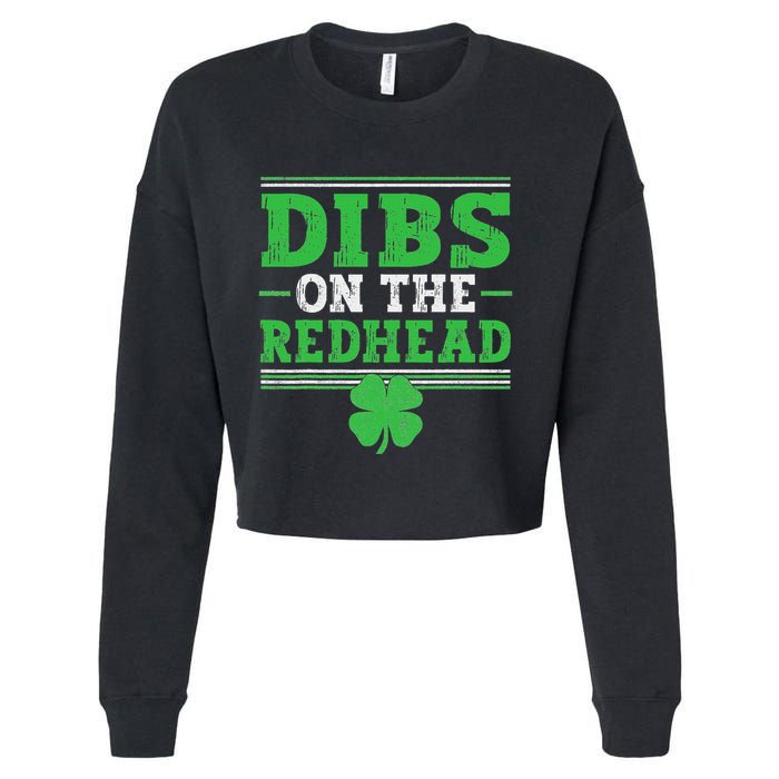 Dibs On The Redhead Cropped Pullover Crew