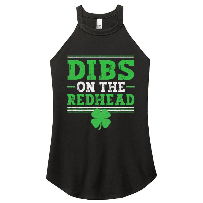 Dibs On The Redhead Women's Perfect Tri Rocker Tank