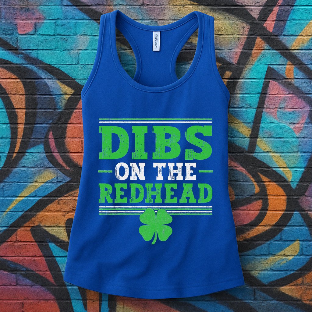 Dibs On The Redhead Womens Tank Top