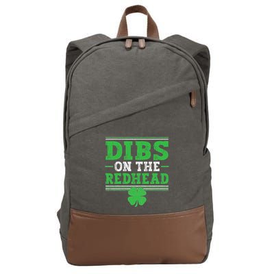 Dibs On The Redhead Cotton Canvas Backpack