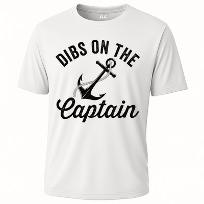 Dibs on The Captain Funny Captain Wife Cooling Performance Crew T-Shirt
