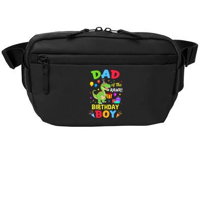 Dad Of The Birthday Boy Trex Funny Dinosaur Boy Party Crossbody Pack