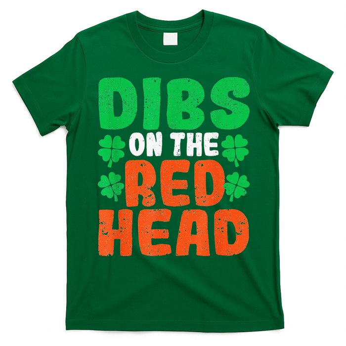 Dibs On The Redhead Irish Shamrock St Patrick's Day Drinking T-Shirt