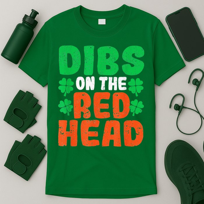 Dibs On The Redhead Irish Shamrock St Patrick's Day Drinking T-Shirt
