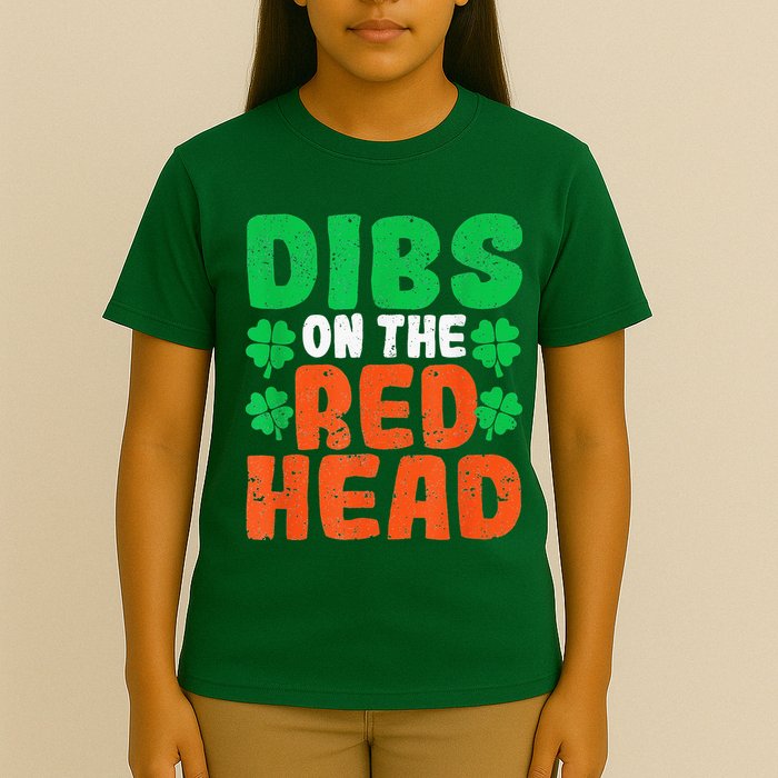 Dibs On The Redhead Irish Shamrock St Patrick's Day Drinking T-Shirt