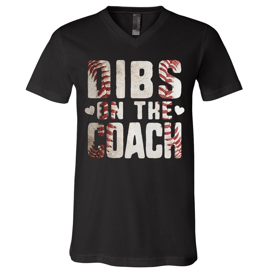 Dibs on the Coach Funny Baseball Coach's Wife V-Neck T-Shirt