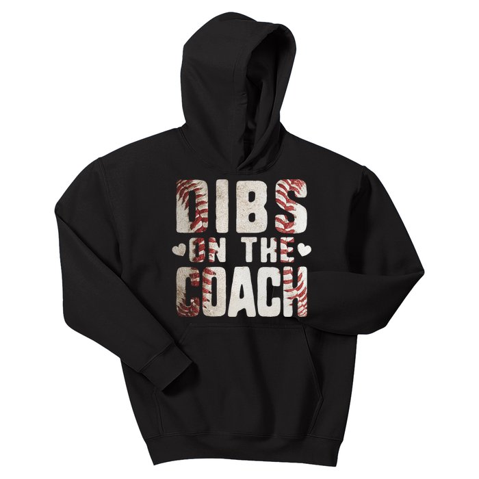 Dibs on the Coach Funny Baseball Coach's Wife Kids Hoodie