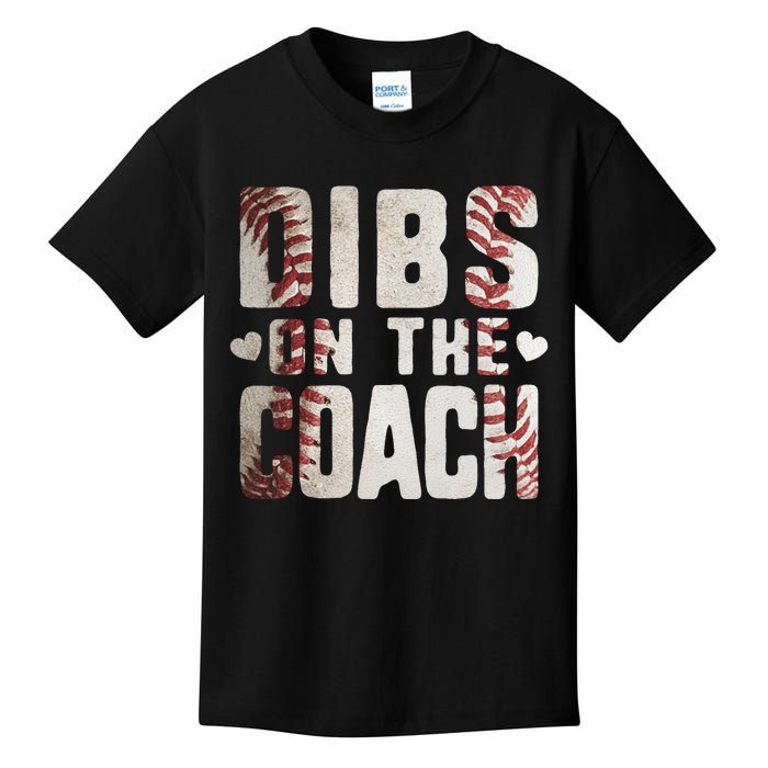 Dibs on the Coach Funny Baseball Coach's Wife Kids T-Shirt