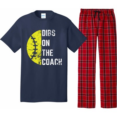 Dibs On The Coach Funny Softball Wife Baseball Coach Pajama Set