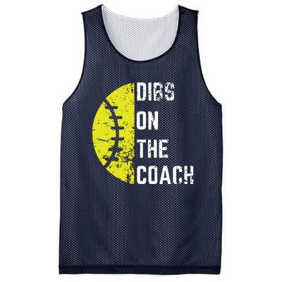 Dibs On The Coach Funny Softball Wife Baseball Coach Mesh Reversible Basketball Jersey Tank