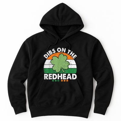 Dibs On The Redhead Funny St Patricks Day Drinking Hoodie