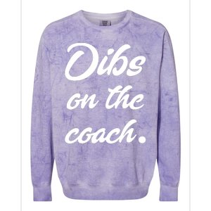 Dibs On The Coach Shirts For Coachs Wife Funny Baseball Tee Colorblast Crewneck Sweatshirt