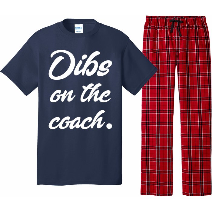 Dibs On The Coach Shirts For Coachs Wife Funny Baseball Tee Pajama Set