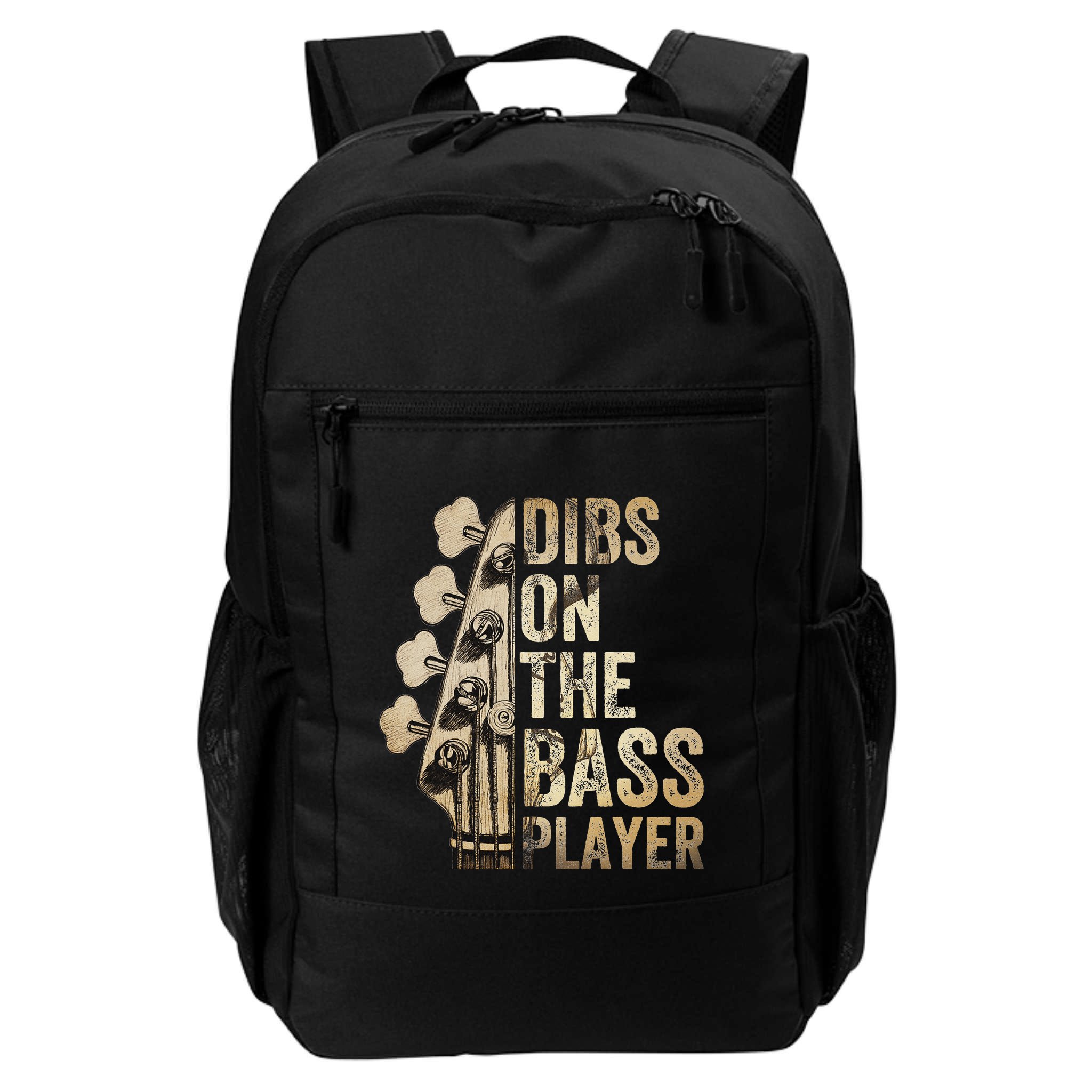 Dibs On The Bass Player Guitar Musician Backpack