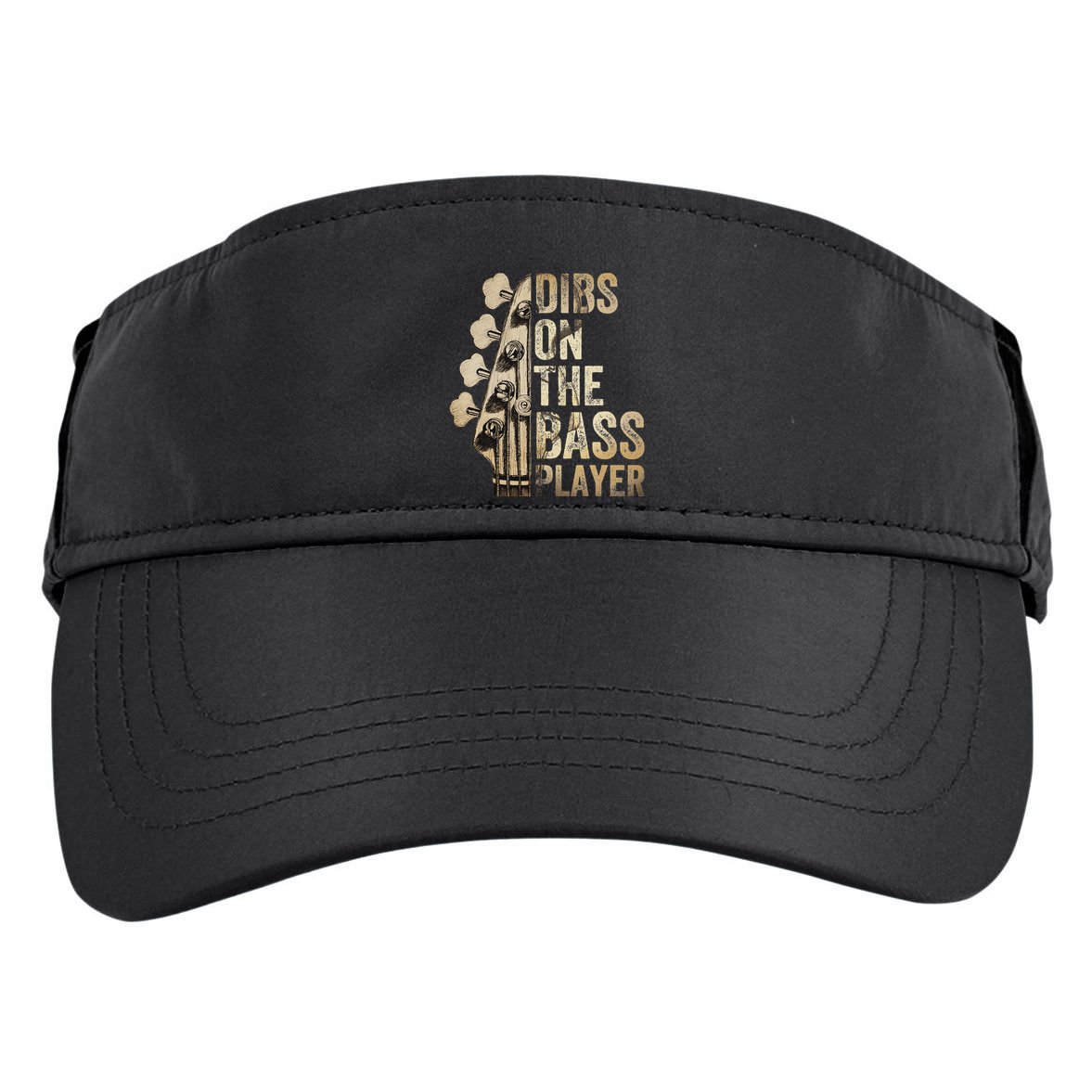 Dibs On The Bass Player Guitar Musician Adult Drive Performance Visor