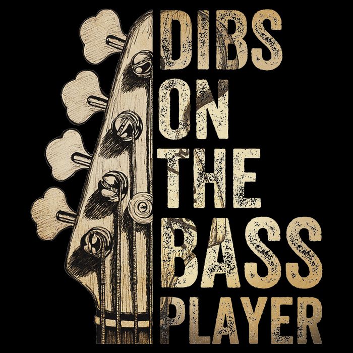 Dibs On The Bass Player Guitar Musician Drawstring Bag