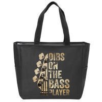 Dibs On The Bass Player Guitar Musician Zip Tote Bag