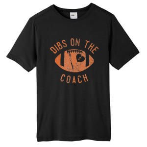 Dibs On The Coach Funny Football Wife Girlfriend Love Tall Fusion ChromaSoft Performance T-Shirt