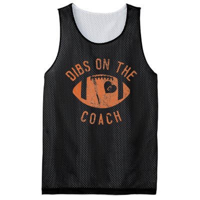 Dibs On The Coach Funny Football Wife Girlfriend Love Mesh Reversible Basketball Jersey Tank