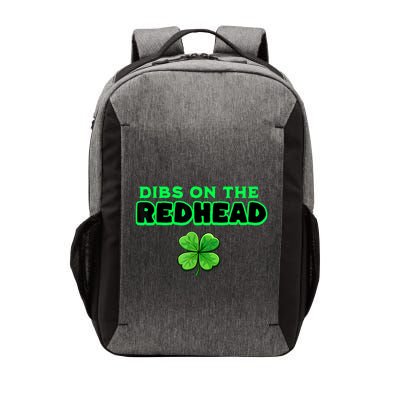 Dibs On The Redhead Funny Irish St Patricks Day Shamrock Vector Backpack