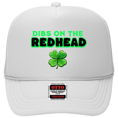 Dibs On The Redhead Funny Irish St Patricks Day Shamrock Trucker Hat