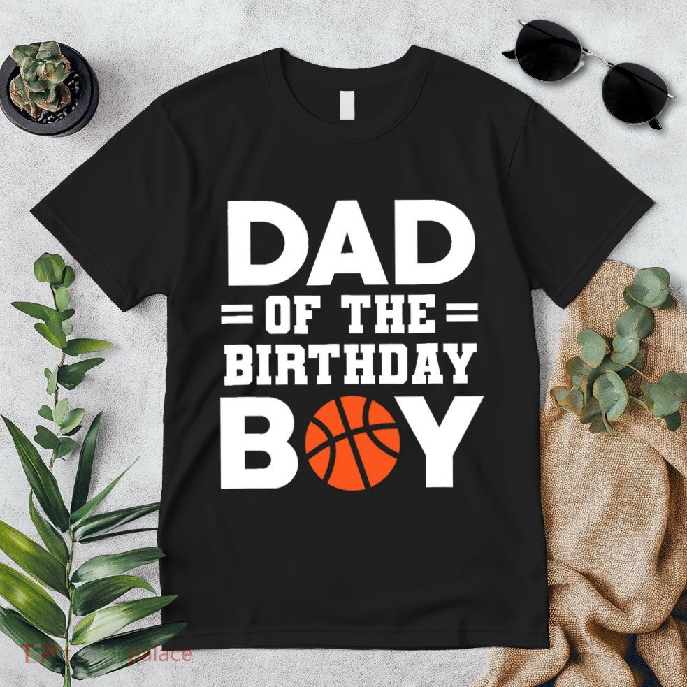 Dad Of The Birthday Boy Basketball Coach Basketball Player Premium T-Shirt