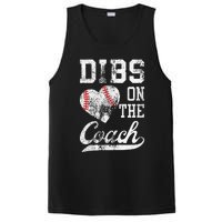 Dibs On The Coach Funny Coachs Wife Quote Cool Baseball Mom PosiCharge Competitor Tank