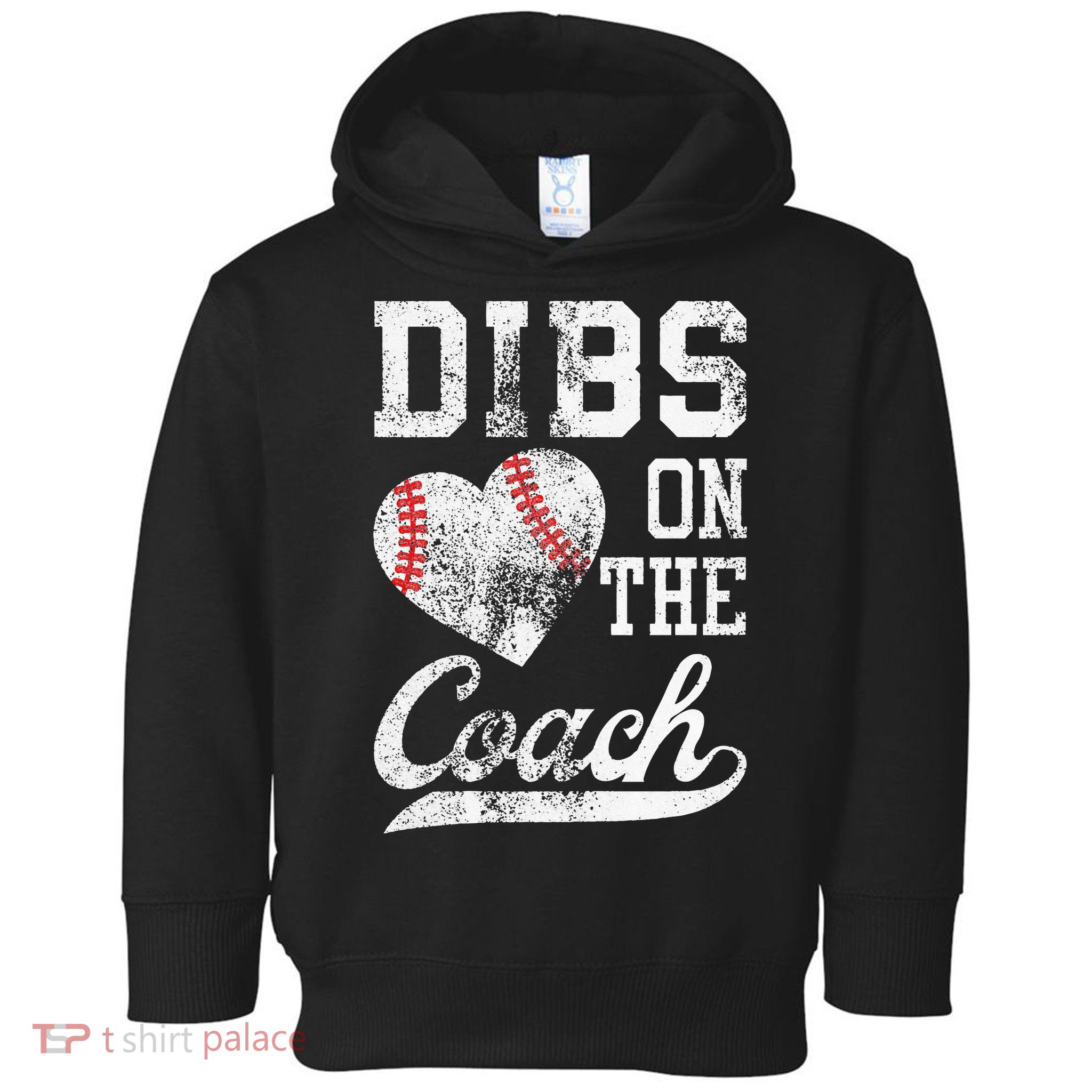 Dibs On The Coach Funny Coachs Wife Quote Cool Baseball Mom Toddler Hoodie