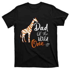 Dad Of The Wild One Funny 1st Birthday Animal Safari Gift T-Shirt