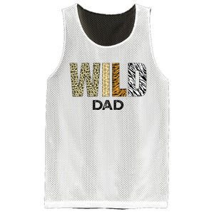 Dad Of The Wild One Zoo Birthday Safari Jungle Animal Mesh Reversible Basketball Jersey Tank