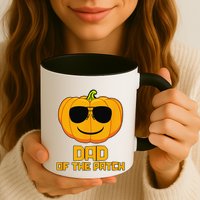 Dad Of The Patch Pumpkin Halloween Candy Corn Carving Spooky Mug