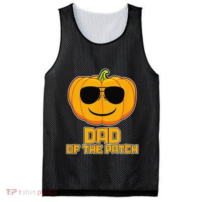 Dad Of The Patch Pumpkin Halloween Candy Corn Carving Spooky Mesh Reversible Basketball Jersey Tank