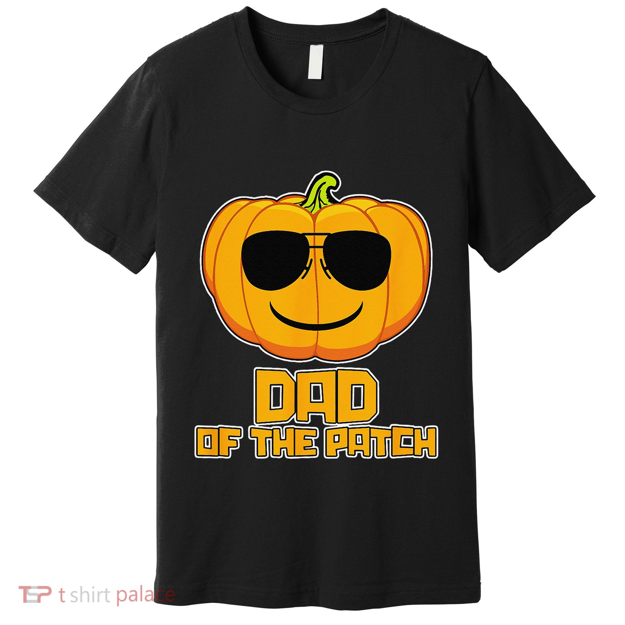Dad Of The Patch Pumpkin Halloween Candy Corn Carving Spooky Premium T-Shirt